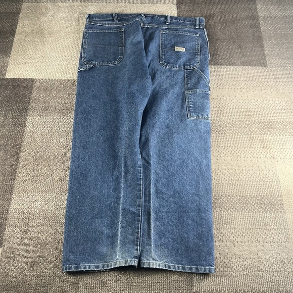 Wrangler Carpenter Jeans Mens‎ Size 40X30 Workwear Blue Denim - Picture 1 of 7